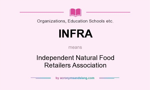 What does INFRA mean? It stands for Independent Natural Food Retailers Association