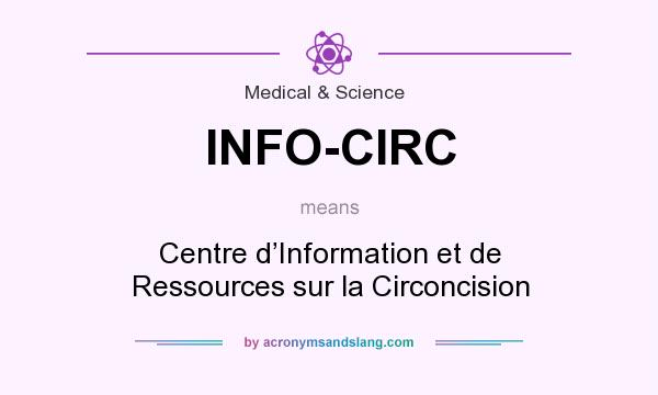 What does INFO-CIRC mean? It stands for Centre d’Information et de Ressources sur la Circoncision