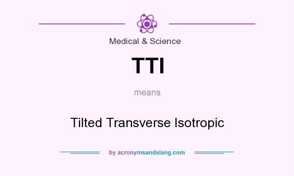 What does TTI mean? It stands for Tilted Transverse Isotropic