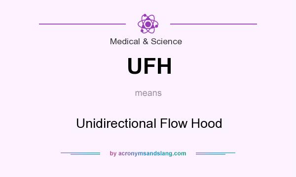What does UFH mean? It stands for Unidirectional Flow Hood