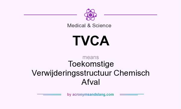What does TVCA mean? It stands for Toekomstige Verwijderingsstructuur Chemisch Afval
