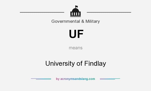 What does UF mean? It stands for University of Findlay