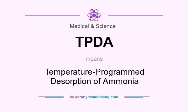 What does TPDA mean? It stands for Temperature-Programmed Desorption of Ammonia