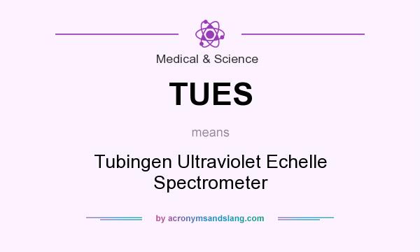 What does TUES mean? It stands for Tubingen Ultraviolet Echelle Spectrometer