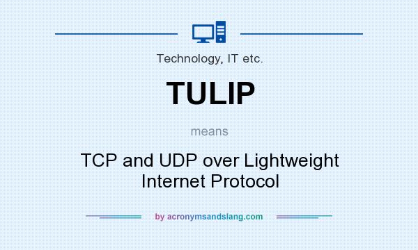 What does TULIP mean? It stands for TCP and UDP over Lightweight Internet Protocol