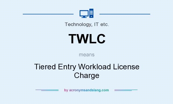 What does TWLC mean? It stands for Tiered Entry Workload License Charge