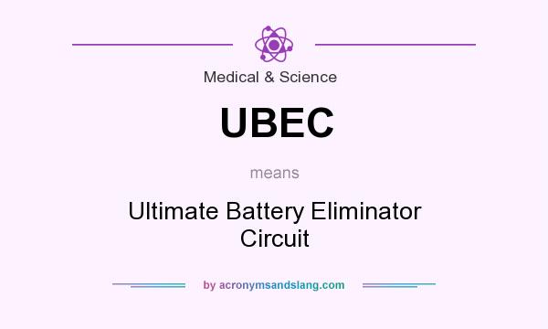 What does UBEC mean? It stands for Ultimate Battery Eliminator Circuit