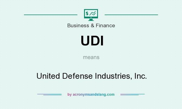 What does UDI mean? It stands for United Defense Industries, Inc.