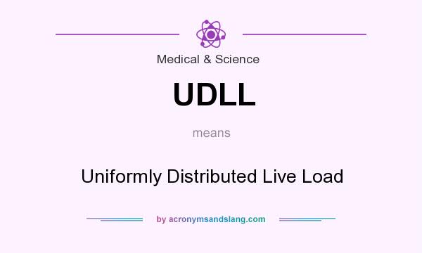 What does UDLL mean? It stands for Uniformly Distributed Live Load