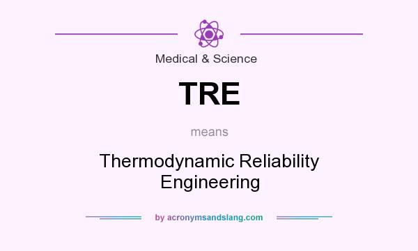 What does TRE mean? It stands for Thermodynamic Reliability Engineering