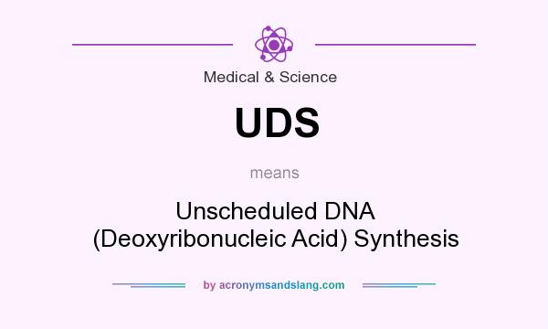 What does UDS mean? It stands for Unscheduled DNA (Deoxyribonucleic Acid) Synthesis
