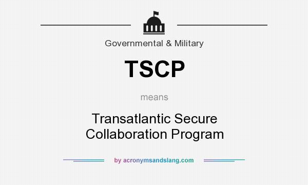 What does TSCP mean? It stands for Transatlantic Secure Collaboration Program
