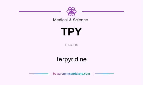 What does TPY mean? It stands for terpyridine