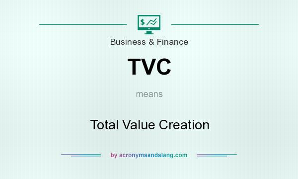 What does TVC mean? It stands for Total Value Creation