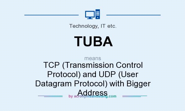 What does TUBA mean? It stands for TCP (Transmission Control Protocol) and UDP (User Datagram Protocol) with Bigger Address