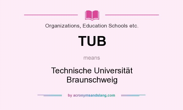 What does TUB mean? It stands for Technische Universität Braunschweig