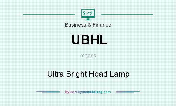 What does UBHL mean? It stands for Ultra Bright Head Lamp
