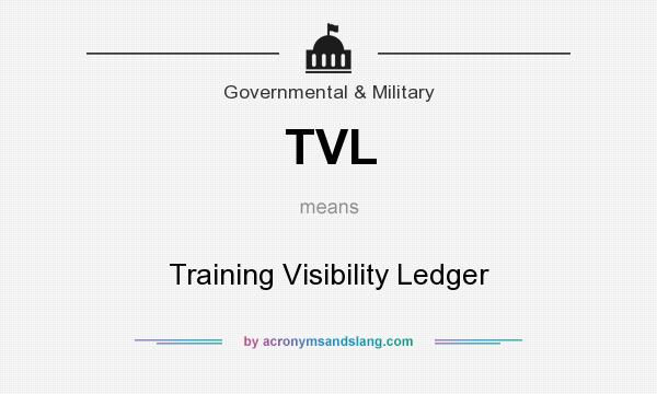 What does TVL mean? It stands for Training Visibility Ledger