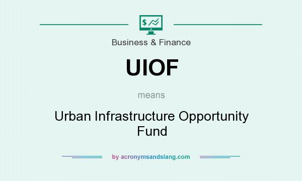 What does UIOF mean? It stands for Urban Infrastructure Opportunity Fund