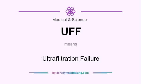 What does UFF mean? It stands for Ultrafiltration Failure