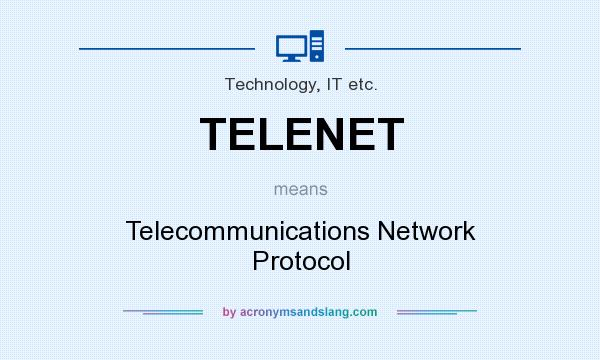 What does TELENET mean? It stands for Telecommunications Network Protocol
