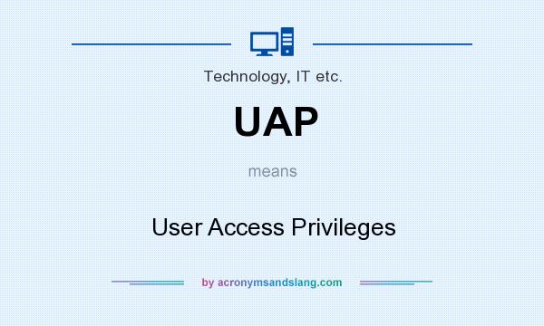 What does UAP mean? It stands for User Access Privileges