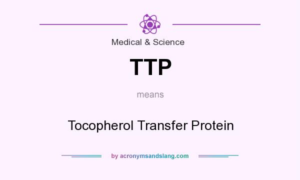 What does TTP mean? It stands for Tocopherol Transfer Protein