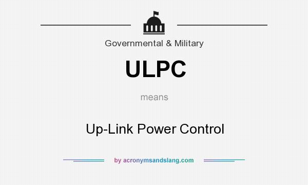 What does ULPC mean? It stands for Up-Link Power Control