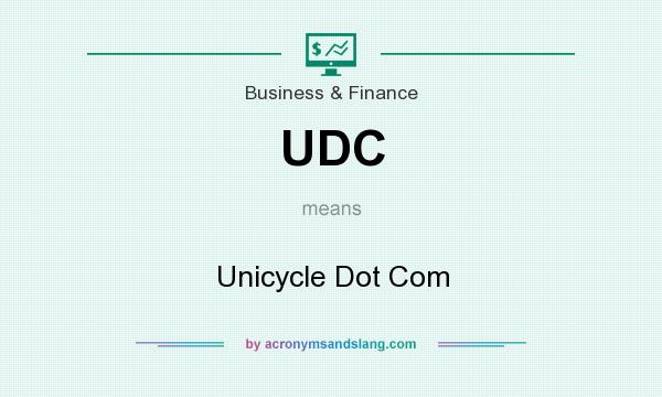 What does UDC mean? It stands for Unicycle Dot Com