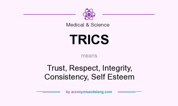 What does TRICS mean? It stands for Trust, Respect, Integrity, Consistency, Self Esteem