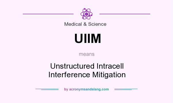 What does UIIM mean? It stands for Unstructured Intracell Interference Mitigation