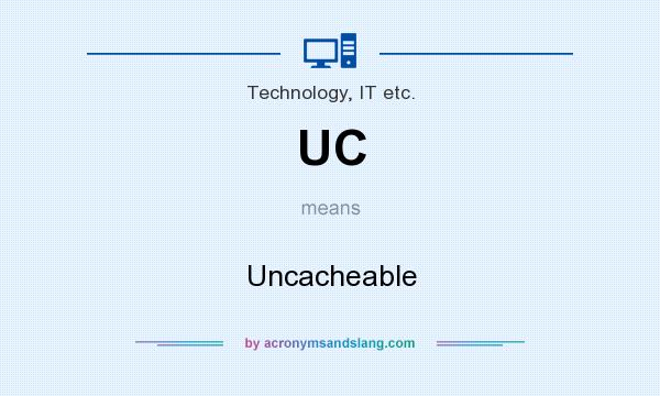 What does UC mean? It stands for Uncacheable