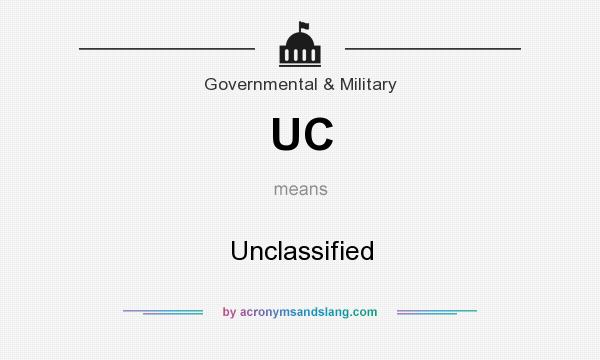 What does UC mean? It stands for Unclassified