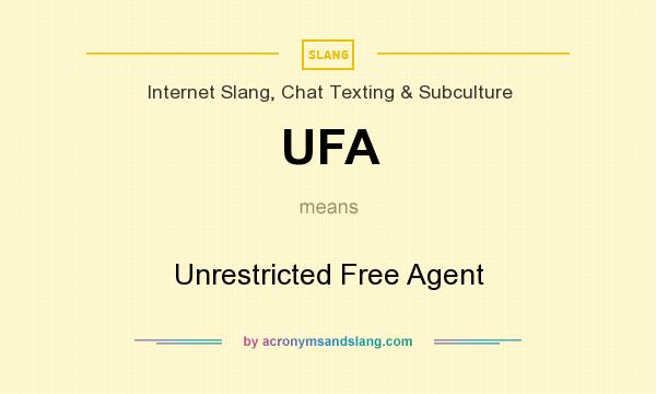 What does UFA mean? It stands for Unrestricted Free Agent