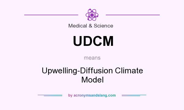 What does UDCM mean? It stands for Upwelling-Diffusion Climate Model
