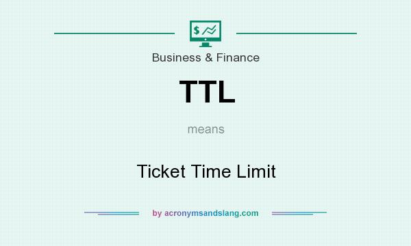 What does TTL mean? It stands for Ticket Time Limit