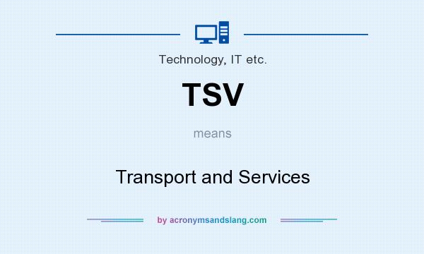 What does TSV mean? It stands for Transport and Services