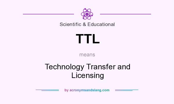 What does TTL mean? It stands for Technology Transfer and Licensing