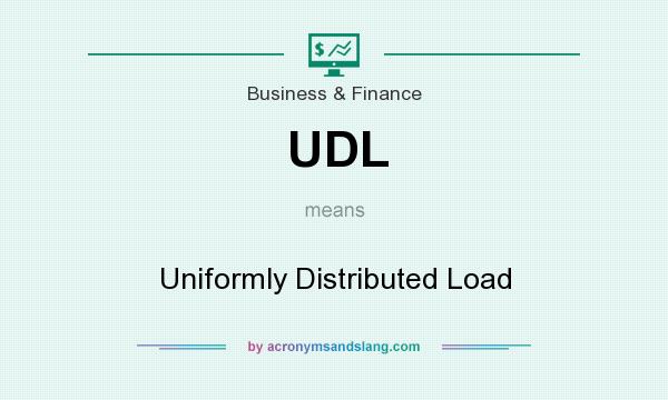 What does UDL mean? It stands for Uniformly Distributed Load