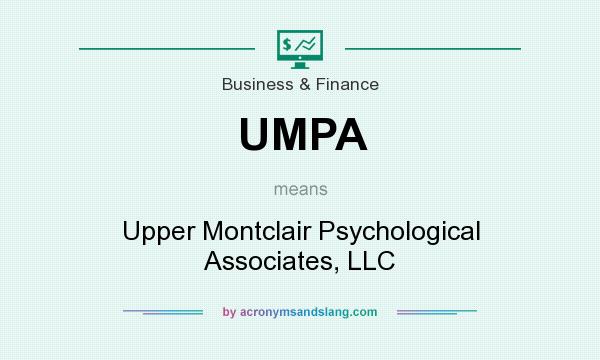 What does UMPA mean? It stands for Upper Montclair Psychological Associates, LLC