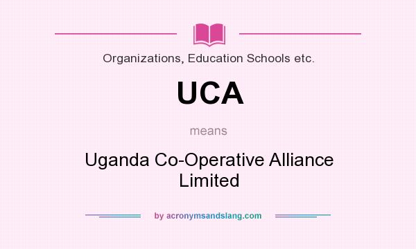 What does UCA mean? It stands for Uganda Co-Operative Alliance Limited