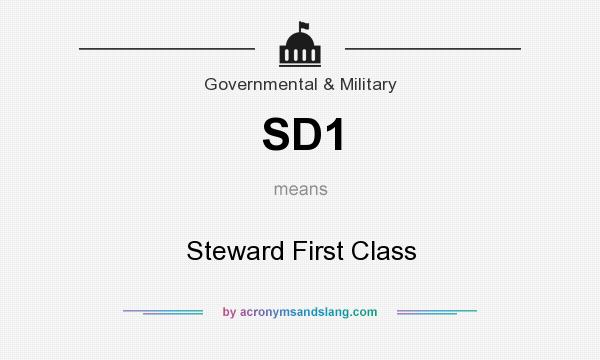 What does SD1 mean? It stands for Steward First Class