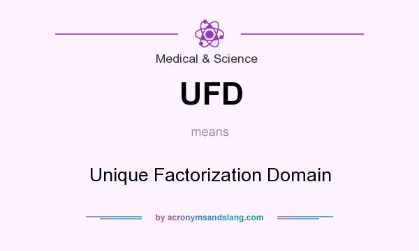 What does UFD mean? It stands for Unique Factorization Domain