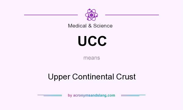 What does UCC mean? It stands for Upper Continental Crust
