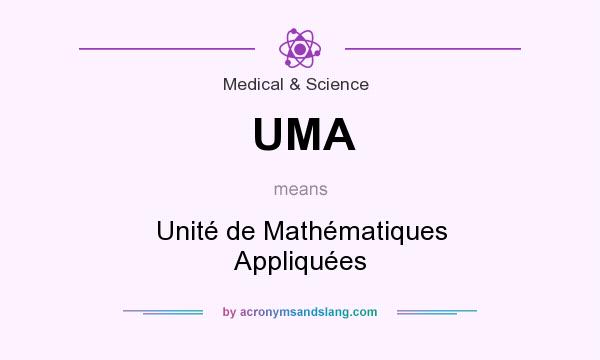 What does UMA mean? It stands for Unité de Mathématiques Appliquées