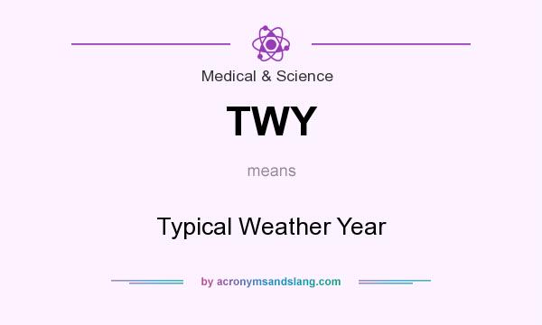 What does TWY mean? It stands for Typical Weather Year