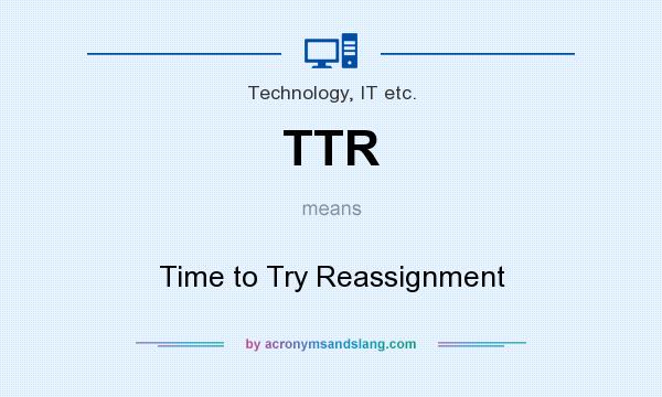 What does TTR mean? It stands for Time to Try Reassignment