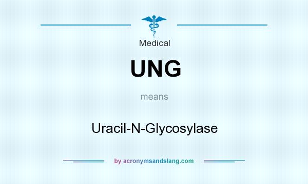 What does UNG mean? It stands for Uracil-N-Glycosylase