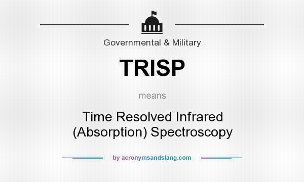 What does TRISP mean? It stands for Time Resolved Infrared (Absorption) Spectroscopy