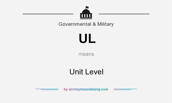 What does UL mean? It stands for Unit Level